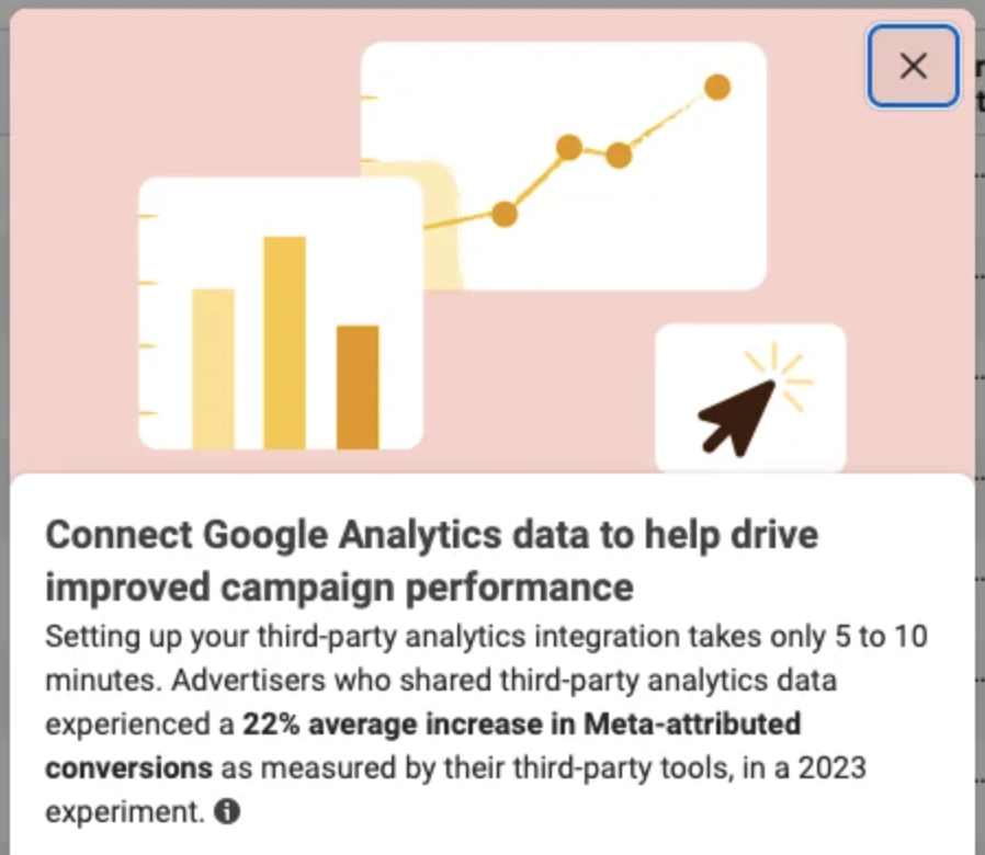 Meta informa ação para conseguir 22% de aumento de conversão